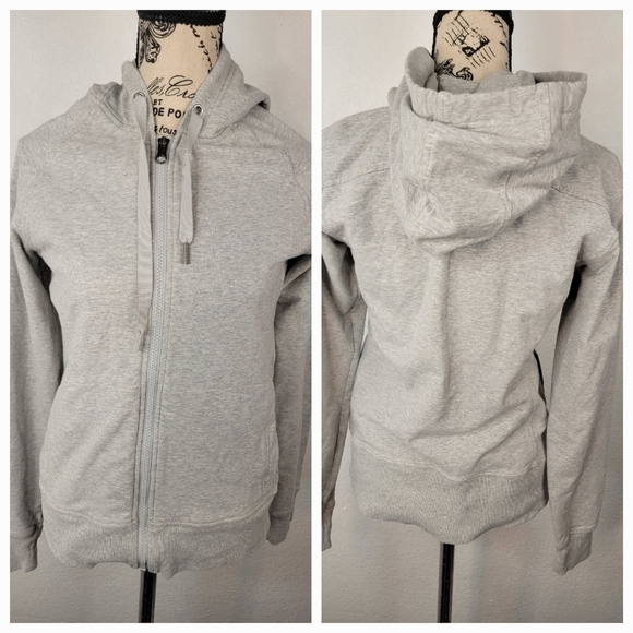 Lululemon 4 Hooded Zip Up Jacket Gray - Picture 2 of 7